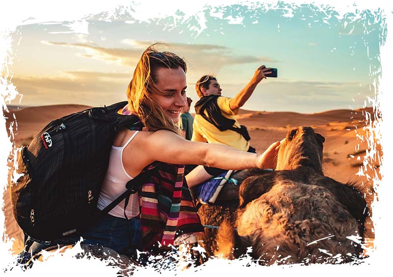 Joyful Camel Ride in Sahara Desert with Morocco Trip